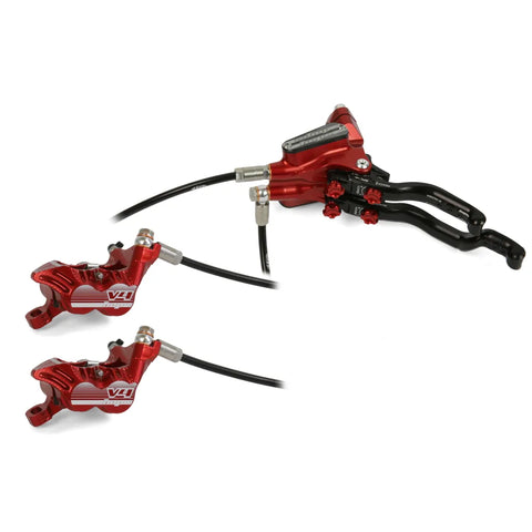 Hope Tech 3 V4 Duo - Red / Black / Høyre - Skivebremssett