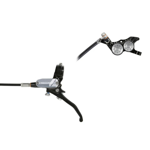 Hope Tech 4 V4 - Black / Silver / Høyre - Skivebremssett