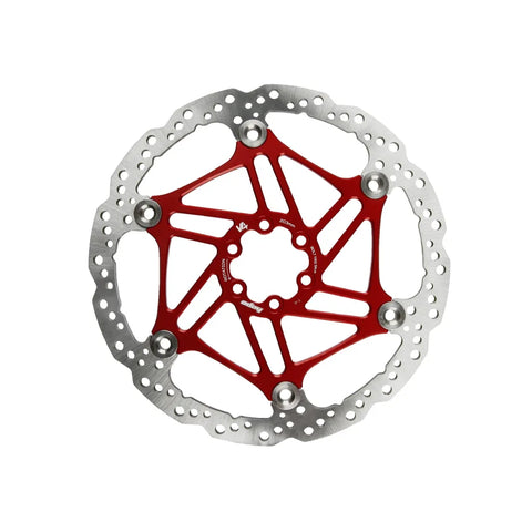 Hope V4 Vented 6-Bolt Floating Bremseskive - Red / 203mm