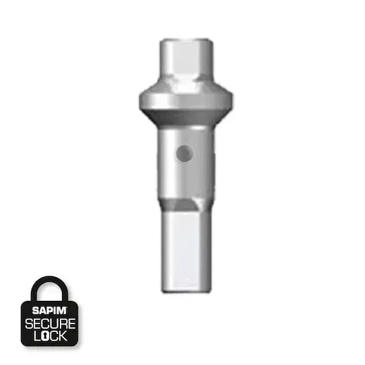 SAPIM Double Square 2.0x18mm Messing Sølv Secure Lock - Nippel