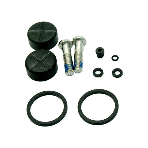 SRAM Caliper Piston Kit (Includes 2 Pistons Black Titanium Bolts Seals Bleed Screw O-rings) - Red AXS E1 21 mm