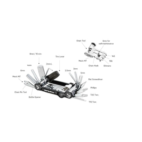 Topeak Mini 20 Pro Multi-tool - Verktøy