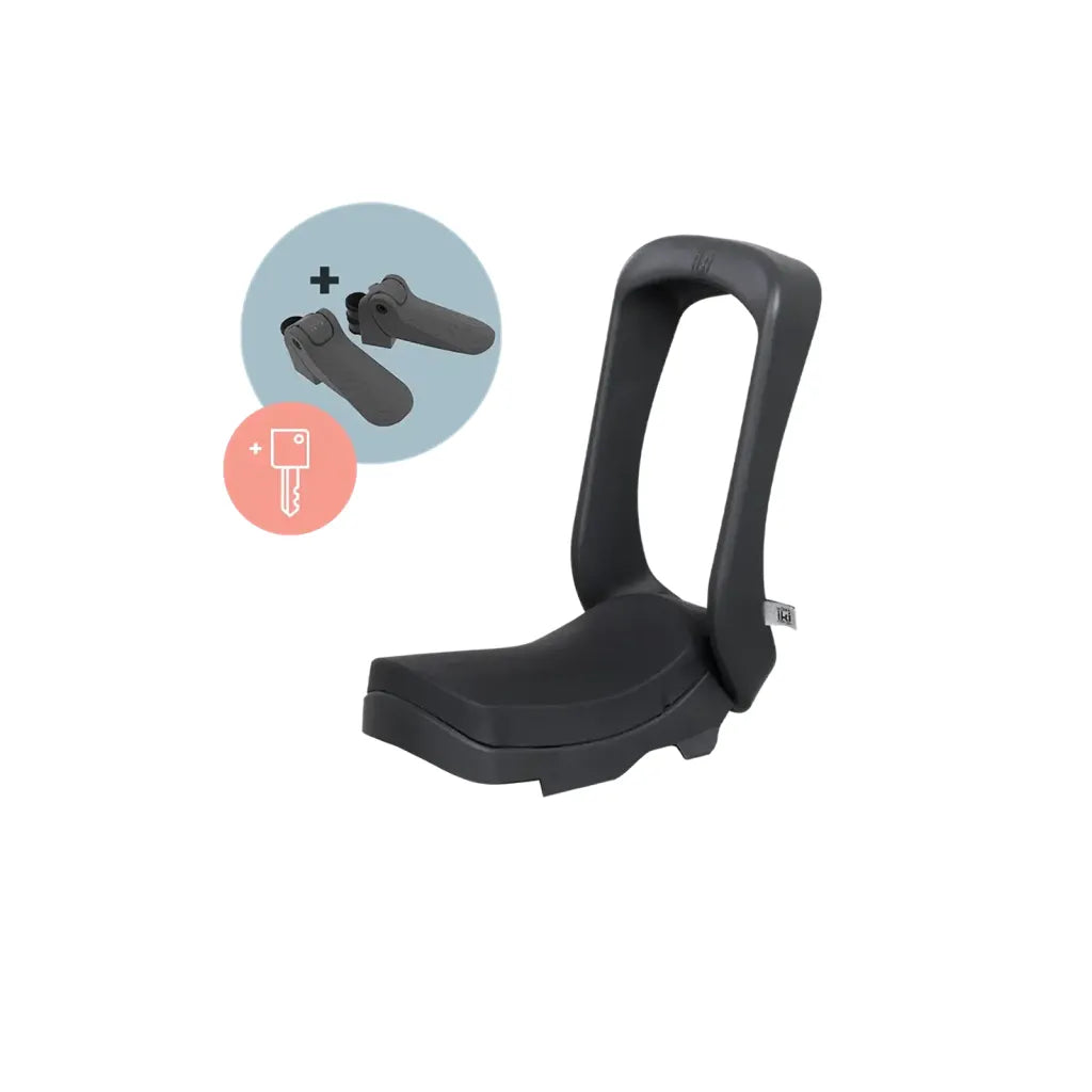 Urban Iki Barnesete for Junior 5-10 years (max 35 kg) Feste Bagasjebrett Svart