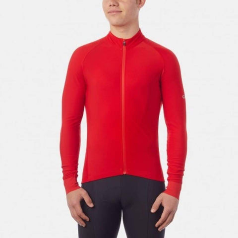 Giro Chrono LS Thermal Jersey - Sykkeltrøye - Large / Rød -