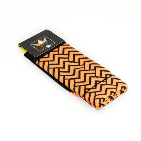 New Champ ZIG ZAG ORANGE - Sykkelsokker - 36-38 - Bekledning