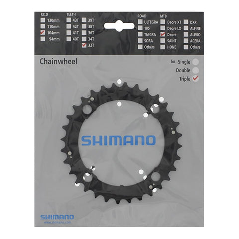 Shimano Krankdrev 32T FC-M480-L 104mm - Svart 9/10-delt