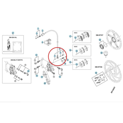 Shimano O-ring till banjoskrue - Bremsekaliper