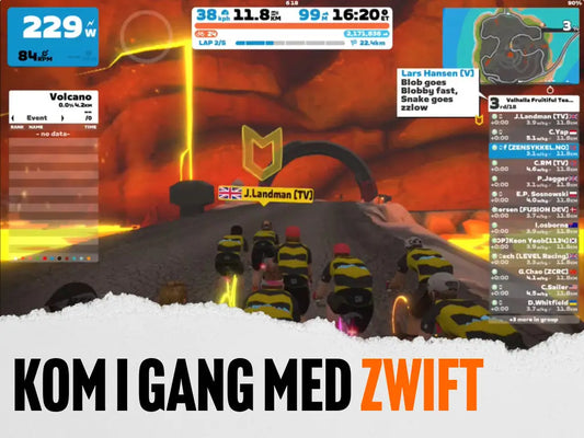 Slik kommer du i gang med Zwift og innendørs sykling