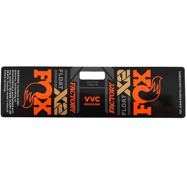 Fox Decal: 2021 F-S Float X2 Orange - Demper