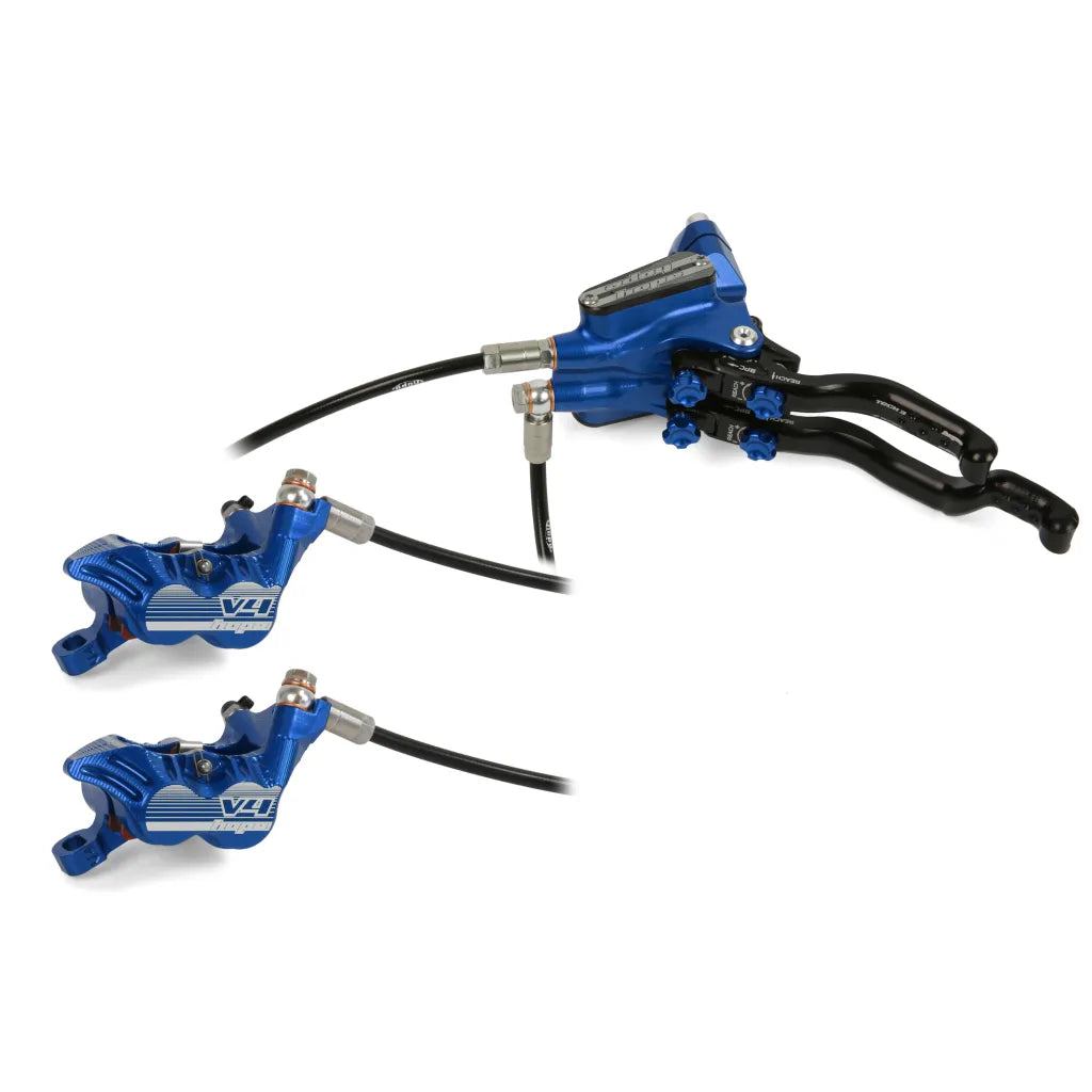 Hope Tech 3 V4 Duo - Blue / Black / Høyre - Skivebremssett