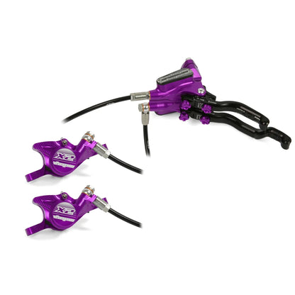 Hope Tech 3 X2 Duo - Purple / Black / Høyre - Skivebremssett