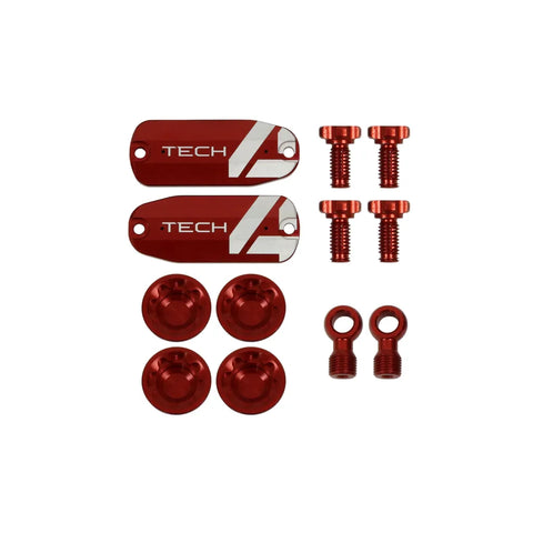 Hope Tech 4 E4 Custom Kit - Red - Bremsegrep
