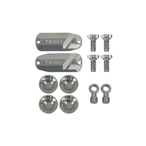 Hope Tech 4 E4 Custom Kit - Silver - Bremsegrep