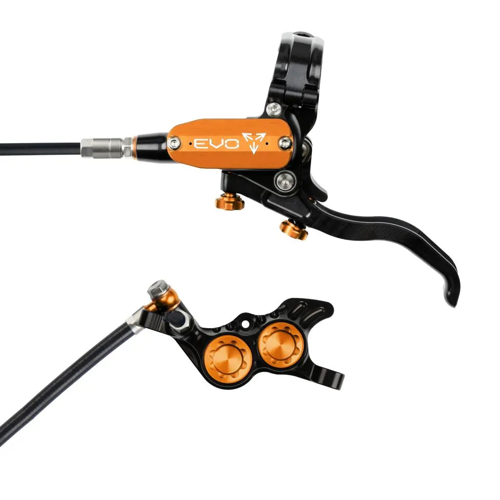 Hope Tech 4 EVO GR4 - Black / Orange / Høyre - Skivebremssett