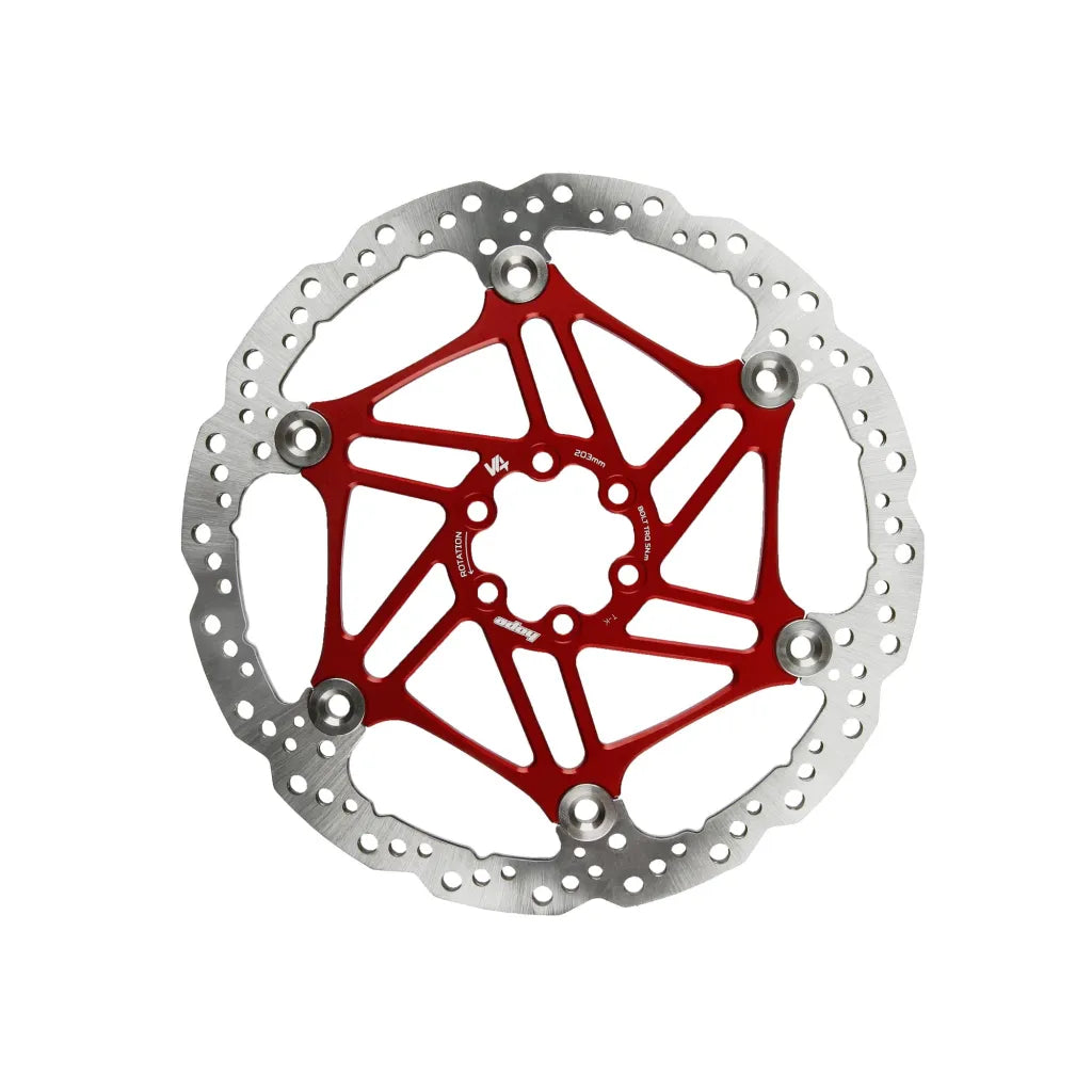 Hope V4 Vented 6-Bolt Floating Bremseskive - Red / 203mm