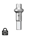 SAPIM Double Square 2.0x18mm Messing Sølv Secure Lock - Nippel