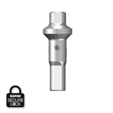 SAPIM Double Square 2.0x18mm Messing Sølv Secure Lock - Nippel