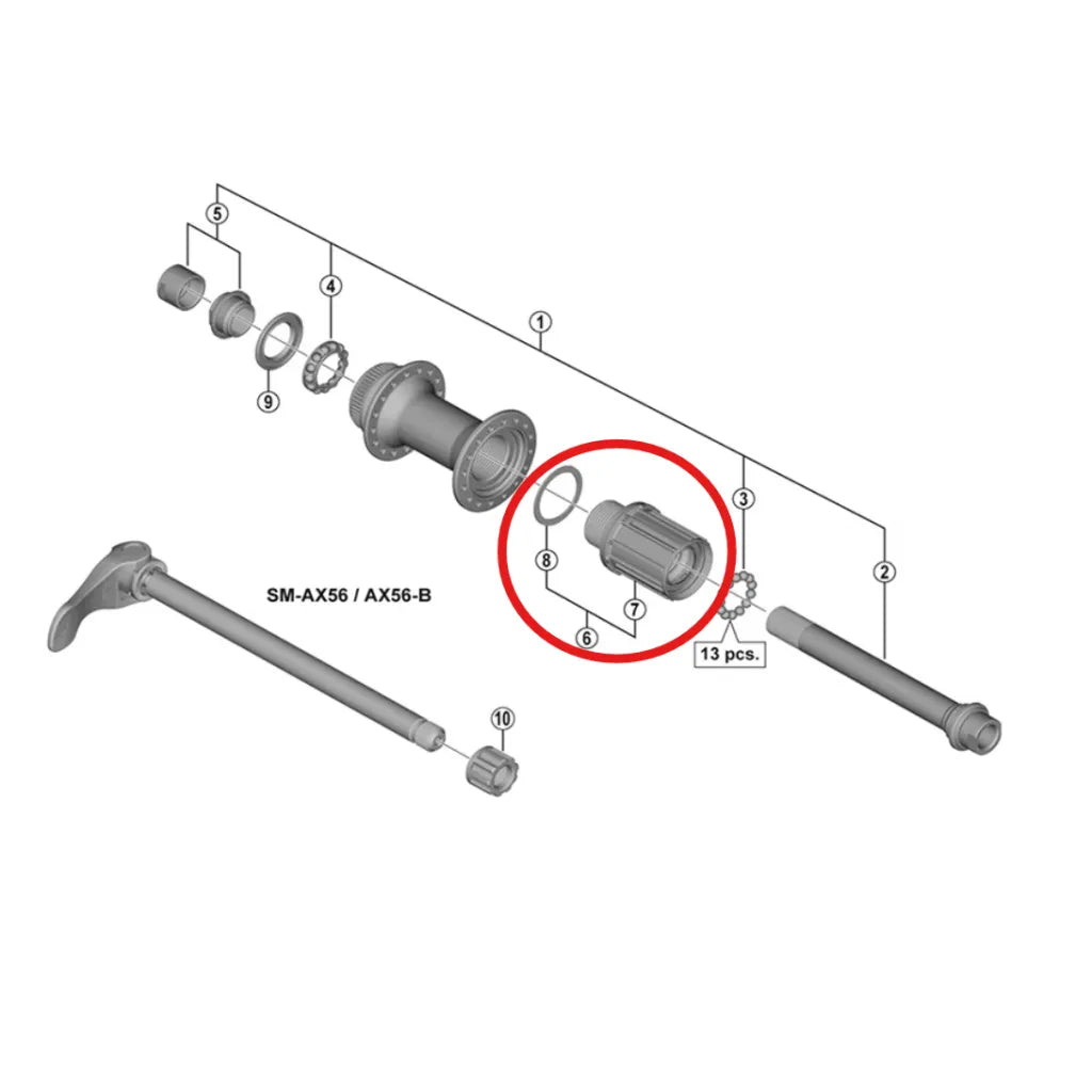 Shimano Boss FH-M6010