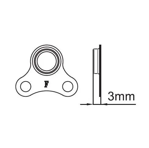 Tektro SP-SS10 Speedsensormagnet, IS 6-bolt, til Elsykkel