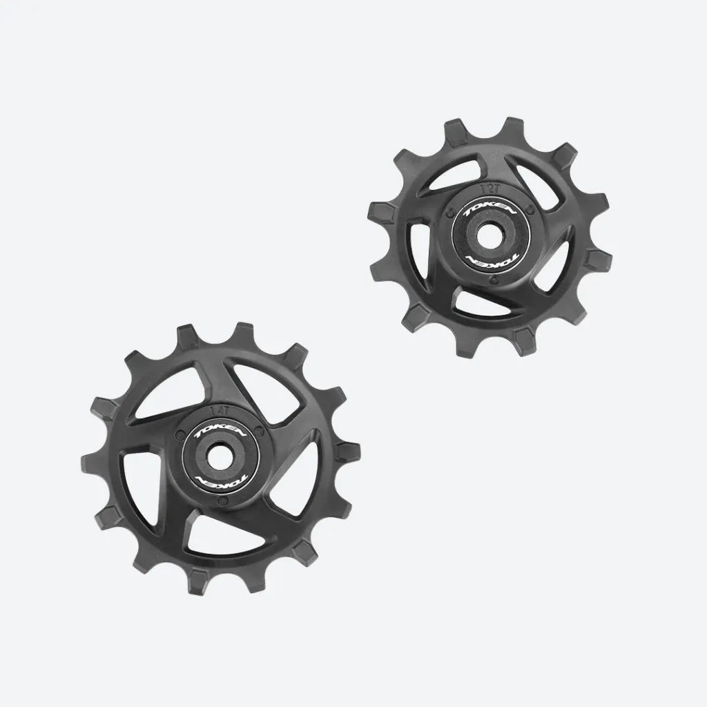 TOKEN Shuriken TK1746MX-BK Oversized Pulley Wheels 14T-16T SRAM/Shimano 12s MTB - Trinsehjul