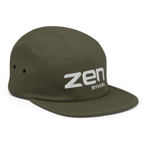 ZEN FIVE PANEL CAP OLIVEN - Klær