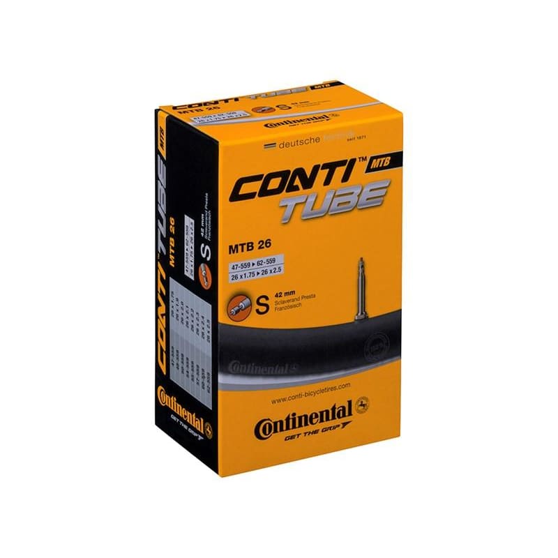 Continental MTB 26" sykkelslange med 42 mm Presta-ventil