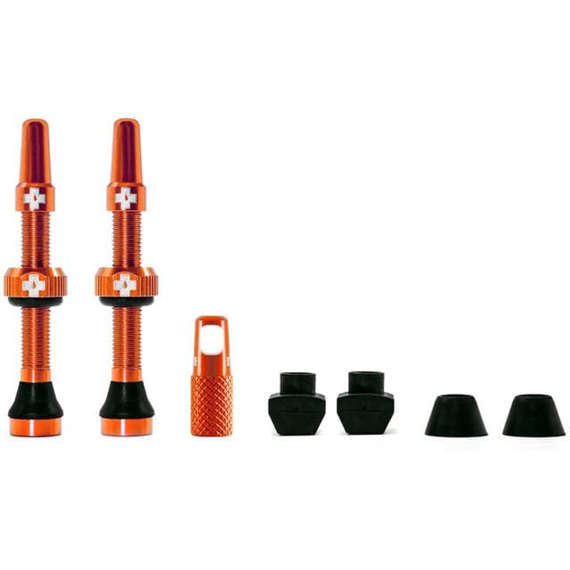 Muc-Off Slangeløse Ventiler V 2.0 - Oransje / 44mm - Slangeløst